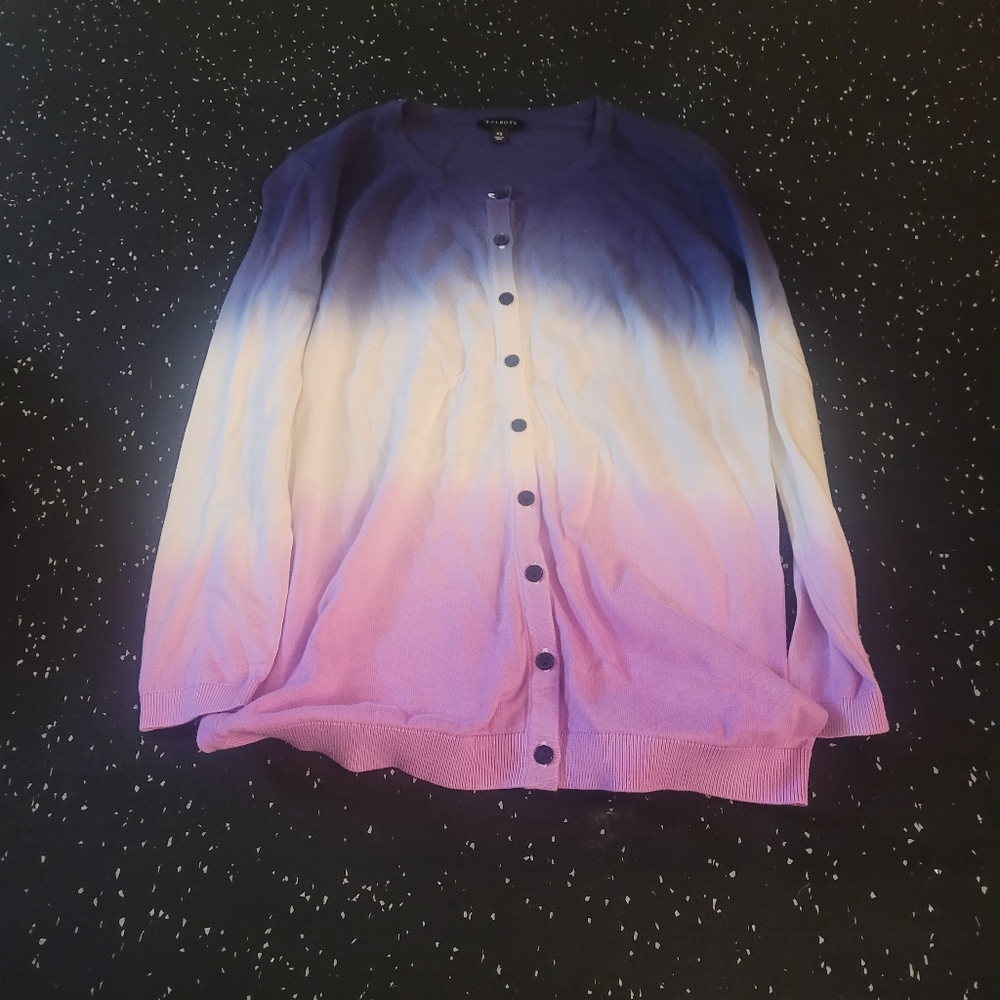 Talbots XS ombre cardigan